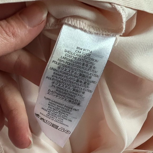 Armani Exchange Ballet Pink Pleated A-Line Skirt with Elastic Waist - Picture 8 of 8